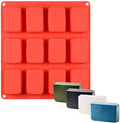 Flexible Silicone DIY Soap Mold and Baking Loaf Pan Heat Resistant Cake Tools for Home Use