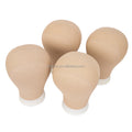Leeons Brown New Design Hair Extension Display Stand Wig Making Tools Canvas Mannequin Head 28cm Height Free Gift