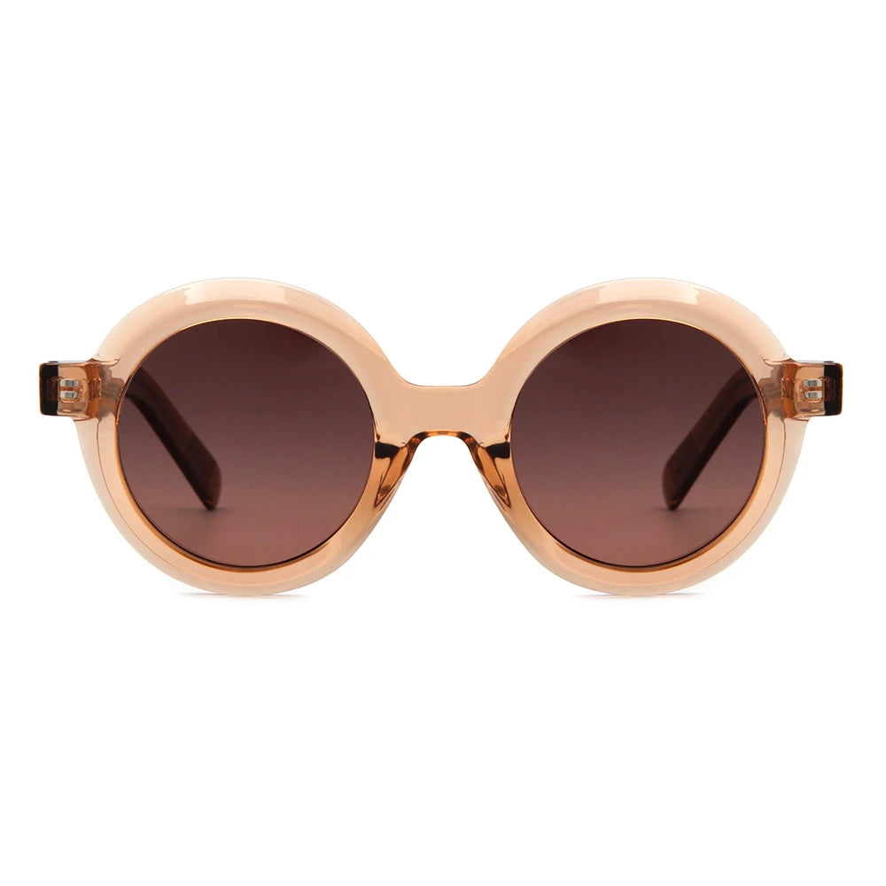 2025 Italian Brand Acetate Sun Glasses TR90 Colorful Fashionable Colors Selected High-end Materials Round Frame Glasses