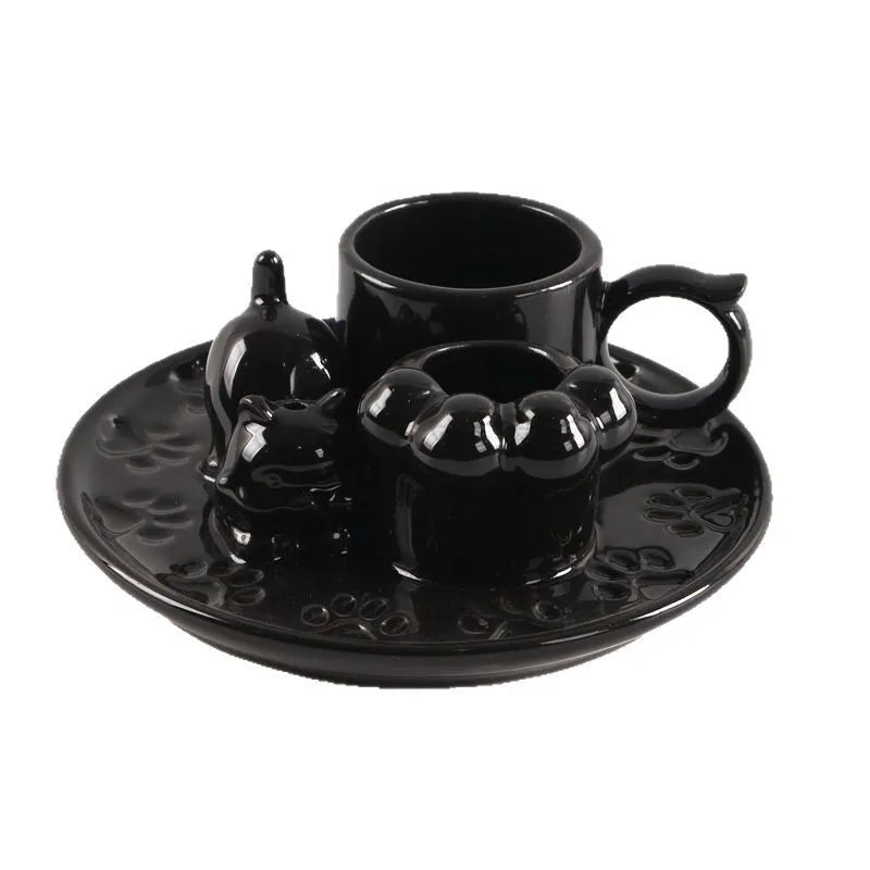 European Ceramic Candle Holder Sacred Wood Sage Plate Luxury Accessible Metal Lanterns Candle Jars for Dinner Candlelight Props