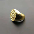 New Fashion Mens Jewelry 316 Stainless Steel Man Gold Ring Round Band Ring for Men