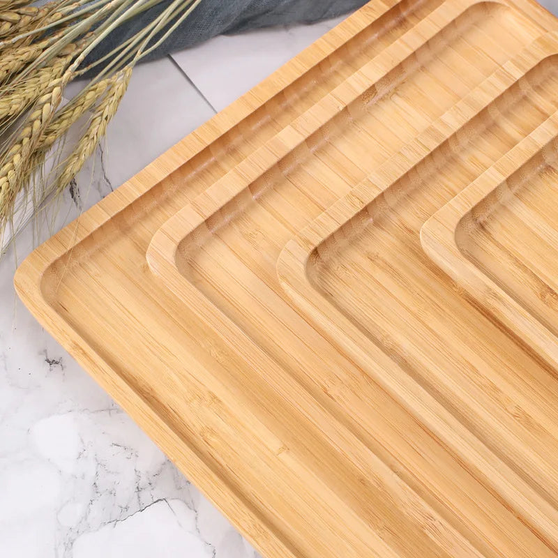 Higher Quality Bamboo Wood Cutting Board for Kitchen Organic Wooden Chopping Serving Board with Deep Edge for Veggies