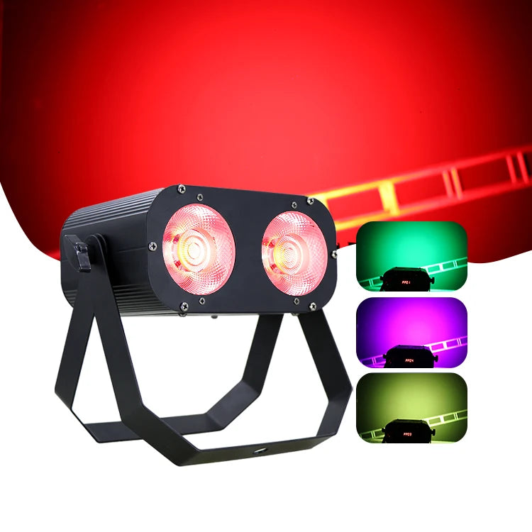 RBG Stage Mini Wash Cob Par Light 2*50w Dmx Led Par Light for Dj Disco Party