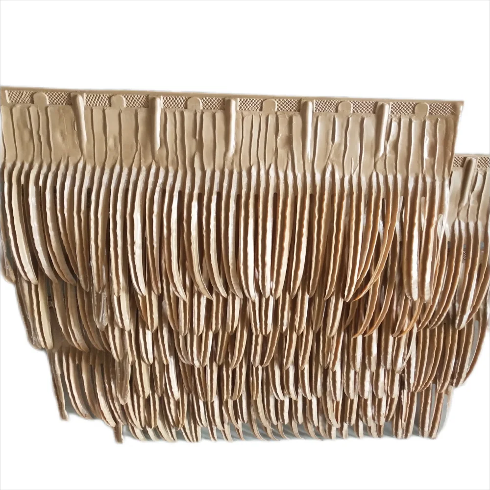 PE Thatch Machinery Artificial Palm Synthetic Thatch Roof Tiles