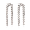 Original Design Brass Plating Platinum Inlaid Zirconia Open Stud Earrings Women Jewelry Factory Wholesale