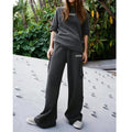 F240113 Custom 2026 Womens Clothing Set Fashion Lady Casual Oversize T-Shirt Loose Cargo Jogger Pants Spring Summer Women's Set