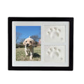 Pafu New Design 28X23 Wood Picture Frames Wholesale Baby Three-frame Handprint and Footprint Clay Kit Clay Frame
