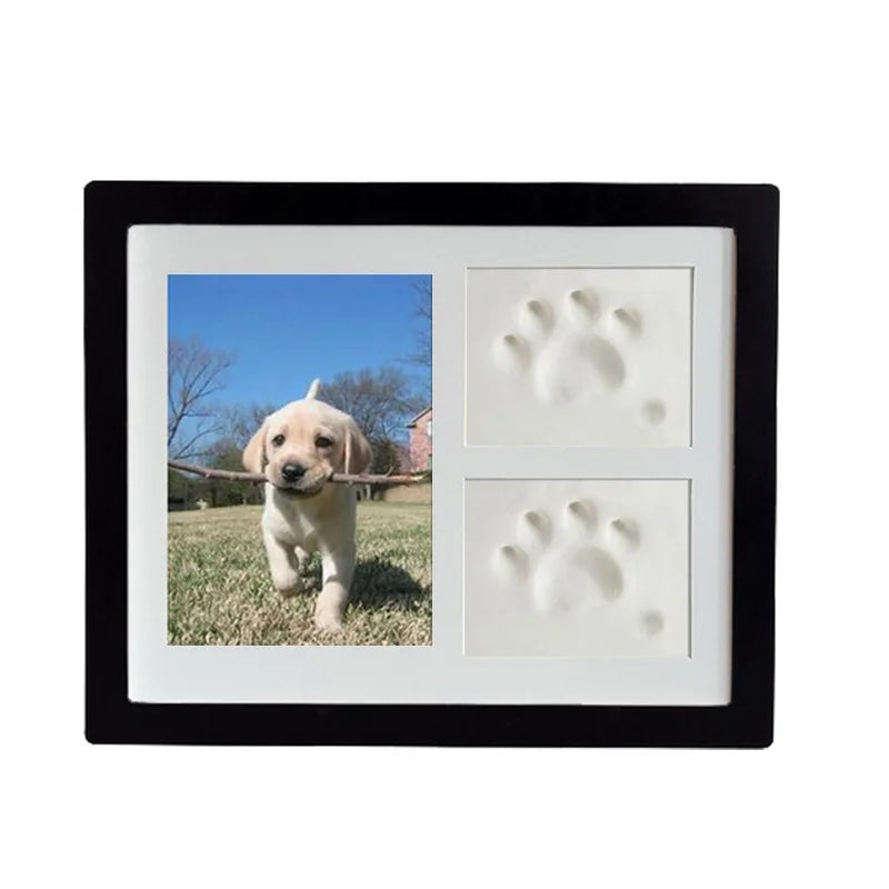 Pafu New Design 28X23 Wood Picture Frames Wholesale Baby Three-frame Handprint and Footprint Clay Kit Clay Frame