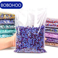 BOBOHOO Crystal Stone Light Series Bulk Bag Strass Crystal Iron on Stones Hotfix Glass Rhinestones for Dance Dress Sweatpants
