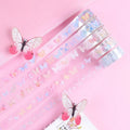 Cute  Butterfly Love Poem PET Transparent Washi Tape Set Message Series and  Paper Tape Ins Sticker  5 Pieces