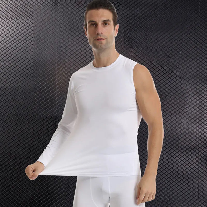 Men's Slimming Single Sleeve Body Shapewear Fitness Compression Tank Top Mens Basketball Vest