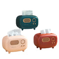 Retro Radio Model Tissue Box Desktop Paper Holder Vintage Dispenser Storage Napkin Case Organizer Wet  Decoration Boxs