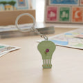 Wholesale Custom Metal Design Sports Key Chains Hot Air Balloon Keychain Pendant Flower Key Holder CMKY Printing Logo