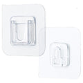 Transparent PVC Double-Sided Adhesive Wall Hooks Hanger Suction Cup Holder for Kitchen Bathroom Photo Frame Mirror Storage Hook