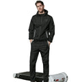 Neoprene Big Size 8XL Men's Sports Suit Zipper Hoodie Fitness Sauna Sets Sweat Sweatsuit Sports Running Exercise Wear