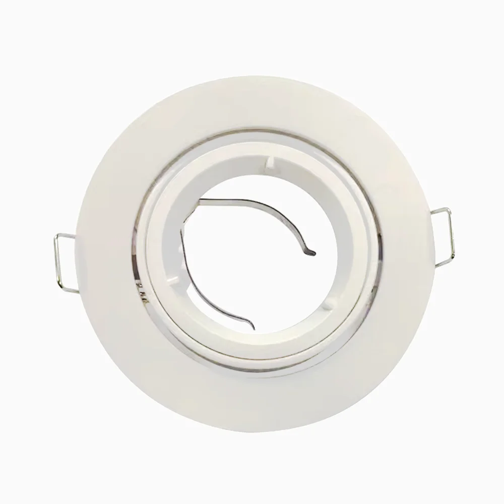 Aluminum Round Mr16 Frame Fixture Cutout 75mm-80mm Recessed Downlight Housing Benory 24V MR16 Module GU10 GU5.3 Light Fittings