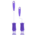 Hot Sale Long Handle Soft Natural Silicone Eco-Friendly Baby Feeding Bottle Cleaning Brush