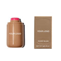 Custom Logo Vegan Cream Matte Face Blush Stick High Pigment Makeup Pocket Cheek Blusher for Fair Skin Tone Mineral Ingredient