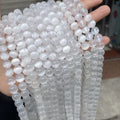 Natural Selenite Stone Loose Beads Calcite Semi-precious Stone Round Beads for Women Men DIY Bracelets Necklace Jewelry Making