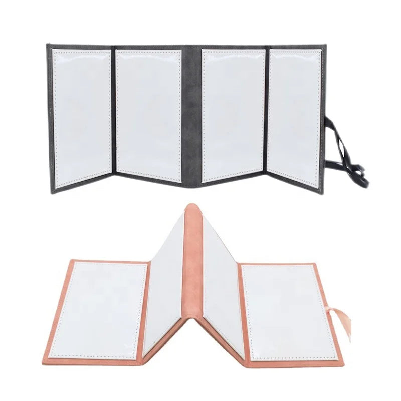 DIY Picture Customized Logo Memory Foldable Photo Albums PU Leather Sublimation Blank Folding Photo Album