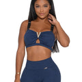 China Wholesale 3 Piece Sportswear Long Sleeve Crop Top Pant Yoga Workout Set Women Clothing Active Wear Gym Fitness Sets