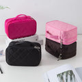New Custom Cosmetic Bag Creative Rhombus Waterproof Cosmetic Case Nylon Makeup Travel Bag Organizer