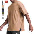 95 Cotton 5 Elastane Plain 180 Grams Homme Crew Neck T Shirt Gym Men Tops Oversized Fitness Tshirt for Sports
