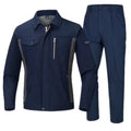 Industrial Mechanic Working Uniform Labor Protection Workshop Anti Static Work Wear Suit Zipper Jacket Pant Set