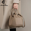 AndoBag Genuine Cow Leather Handbag for Women Fashion Bucket Bags Portable Commute Shoulder Crossbody Bag 2271