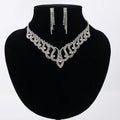 WN199 Hot Selling Fashion Bridal Jewelry Set Women Crystal Necklace Earrings Set Wedding Jewelry Set
