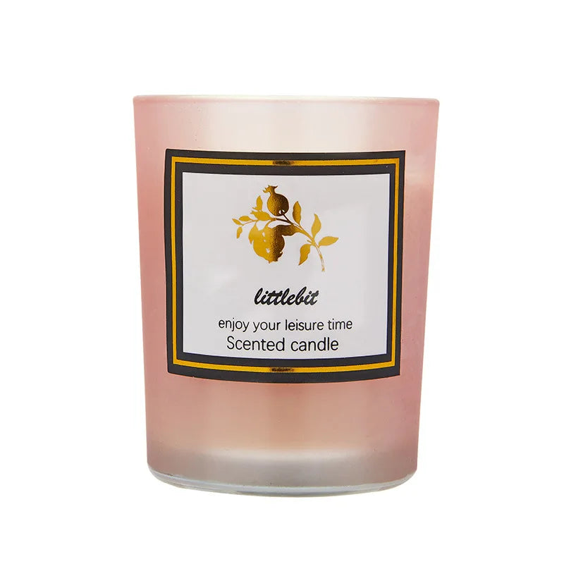 Crafts DIY Meditation Non-Toxic Hand Poured Stones Herb Natural Scented Soy Wax Crystal Candle