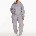 L230701 Custom 2 Piece Set Women Sweatpants and Hoodie Set Streetwear Fleece Winter Clothes for Women Tracksuit