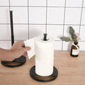 Metal No Drill Paper Roll Holder for Kitchen Stand Bathroom Paper Towel Storage Rack Space Saving Paper Tissue Organize Shelf