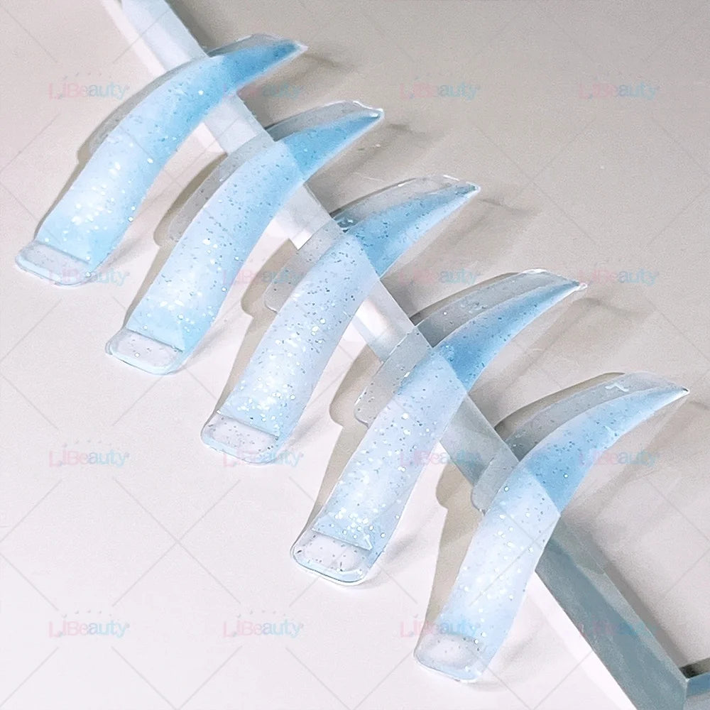 Glitter Lash Lifting Shield Pads Mit Glitzer Silicone Lash Lift Pads Reusable No Glue Glueless Lash Lift Shield Rod for Salon