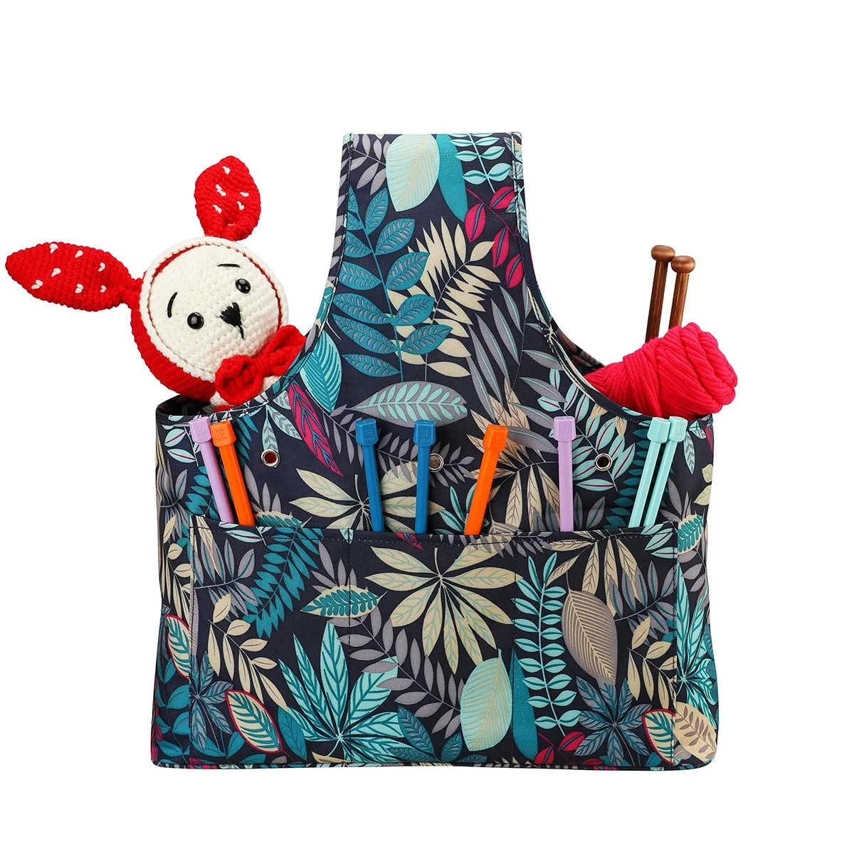 2020 New Design Waterproof Portable Large Capacity Knitting and Crochet Hooks Storage Tote Yarn Storage Bag