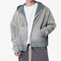 Custom Vintage Washed Sun Faded Hoodie Men Distressed 450gsm Cotton Oversized Heavyweight Vintage Hoodie
