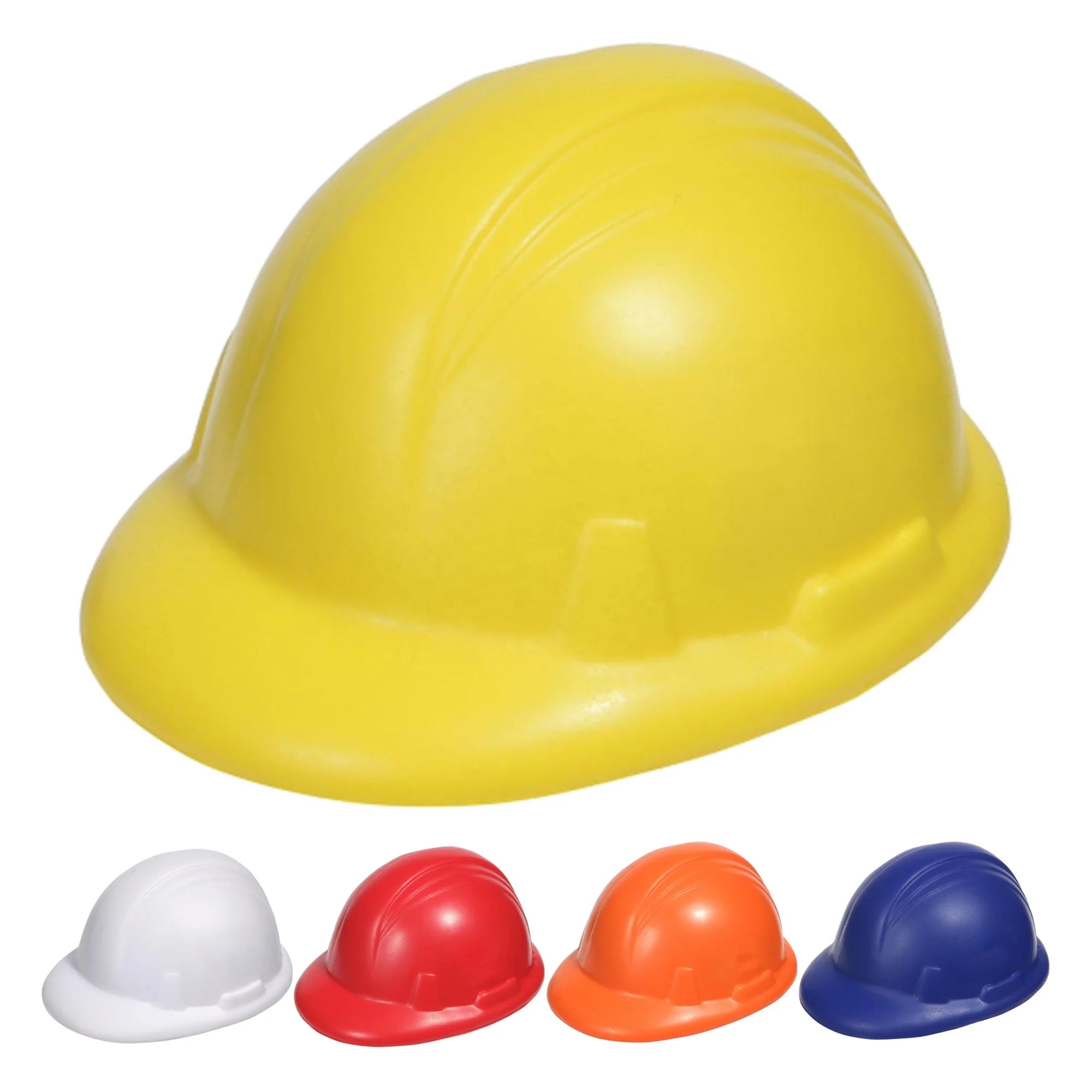 Wholesale Stress Hard Hat PU Foam Building Industry Sports Ball Promotional Gifts SS037 Safety Cap Shape Stress Ball