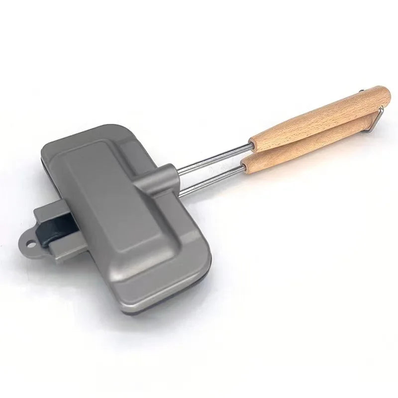 Sandwich Maker Double Sided Frying Pan Flip Grill Pan for Breakfast Pancakes Hot Dog Toaster