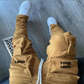 Custom Cargo Pants Casual Long Mens Fleece Plus Size Multi-bag Mens Stacked Joggers Sweat Pants With Side Pockets Streetwear