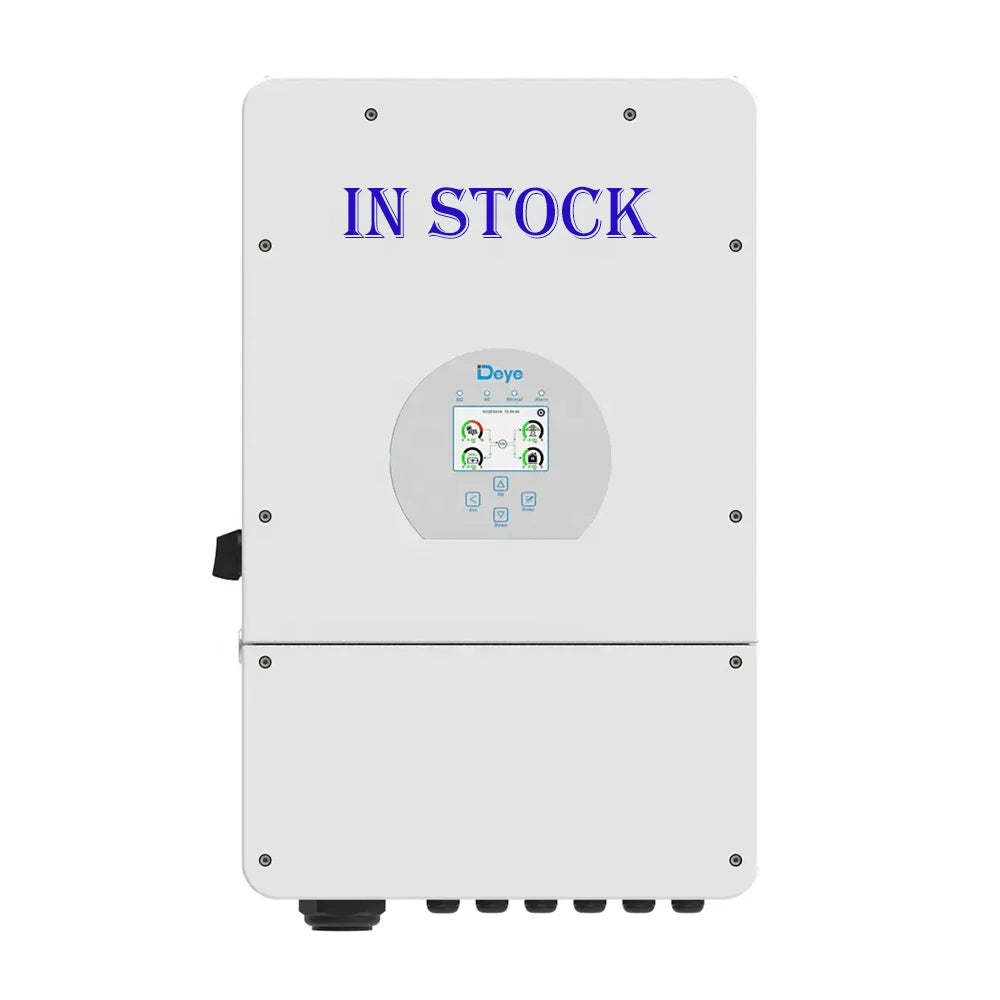 In Stock DEYE Power Inverter SG01-LP1 8K 220V / 230V Single Phase Pure Sine Wave Solar Inverter Hybrid DEYE