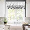 Wholesale Nature Misty Mountain Forest Rod Pocket Valance Tier Curtain Window Drapes for Living Room Bedroom