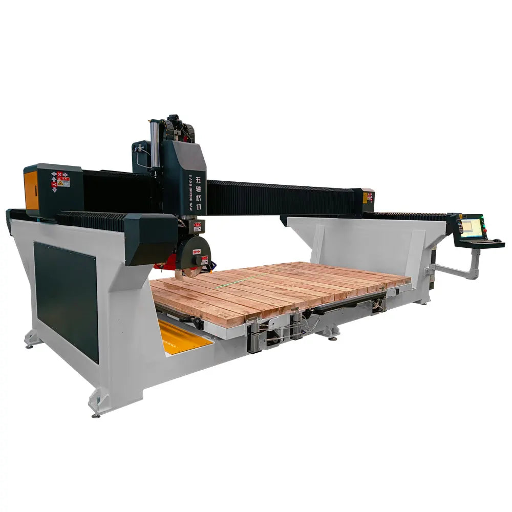 2024 New 5 Axis Bridge Saw Cnc Stone Router Machine Senke Ce Cnc Cutting Machines