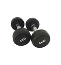 Fitness Equipment Cast Iron Round Head Rubber Dumbbell