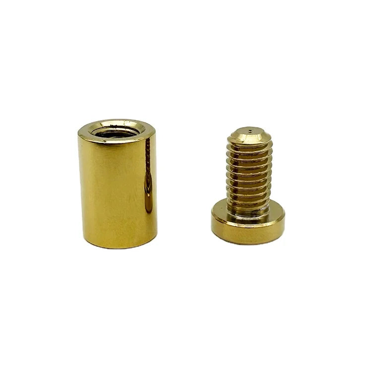 Top Grade Luxury Chromed Gold Sign Standoff High Quantity Factory Directly Wall Mounted Brass Solid Standoffs 1319 Aluminium