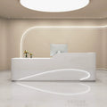 Customizable Painted Reception Desk Office Furniture Front Desk of Company Hotel Clothing Store Reception Counter With Storage