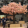 Factory Wholesale Artificial Cherry Blossom Tree Indoor Wedding Table Centerpieces  Faux  Pink Cherry Blossom Tree