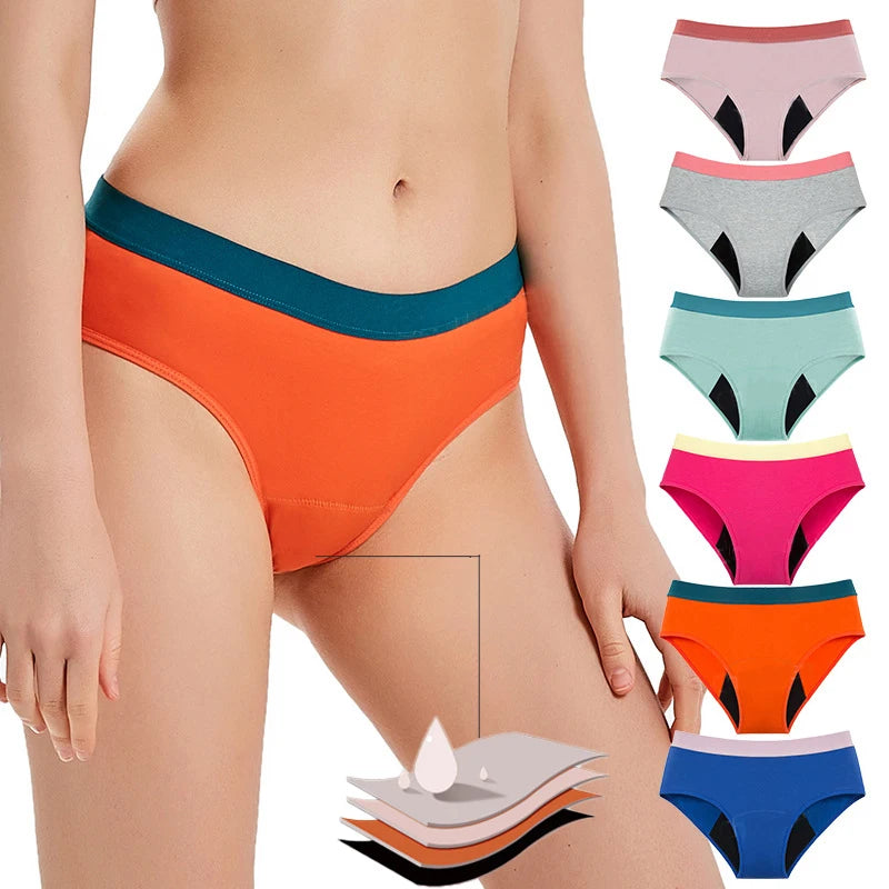 Evenyoung Wholesale 4 Layers Leakproof Hipster Young Teenager Teen Menstrual Panties Girl Period Underwear Briefs for Girls