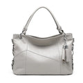 Luxury Women's Cowhide Leather Tote Handbag Water Resistant Real Leather Big Bag for Summer and Autumn