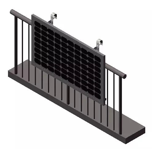 Scenex Solar SM-WMB 10-Year Warranty Balcony Solar Panel Mounting Solution SUS304 Metal Hook J Holder 45m/s Wind Load Home