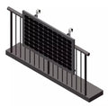 Scenex Solar SM-WMB 10-Year Warranty Balcony Solar Panel Mounting Solution SUS304 Metal Hook J Holder 45m/s Wind Load Home